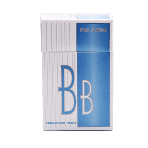 Pack of BB Full cigarettes, white background