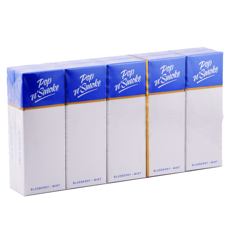Carton of Pop N’ Smoke Blueberry Mint Cigarettes