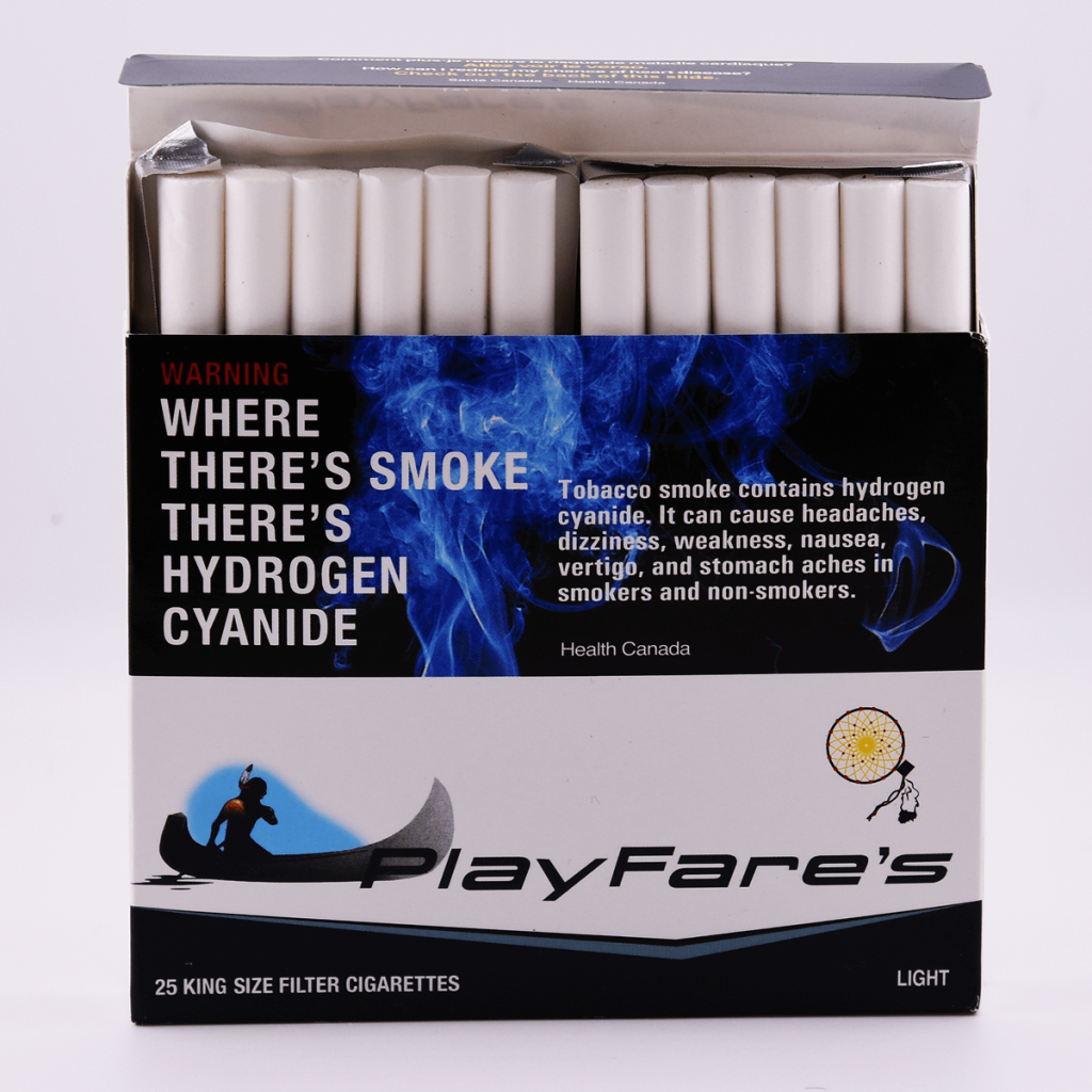 Playfares-Light-New-Pack-2 – Smokeway Opened Playfare's light cigarettes pack of 25