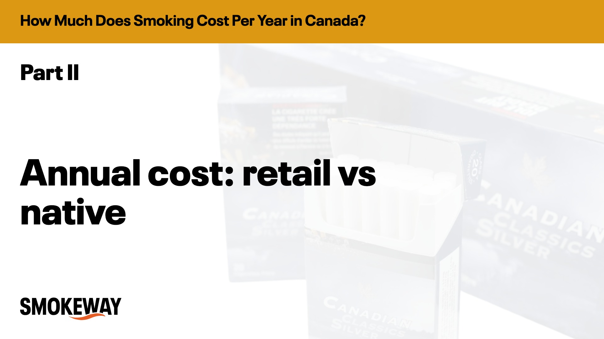 Annual cost: retail vs native