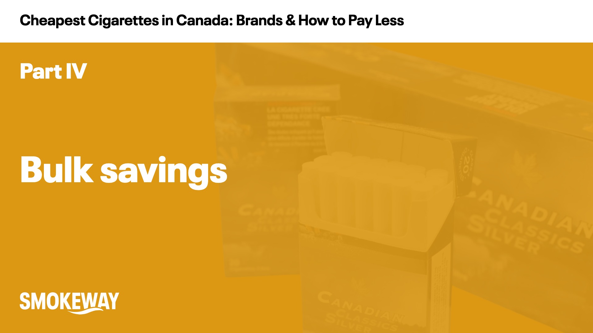 Bulk savings