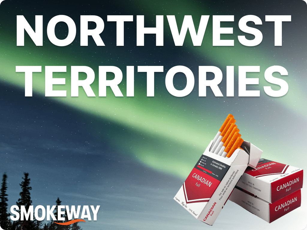 Photo of northern lights in Northwest Territories and a pack of cigarettes by Smokeway