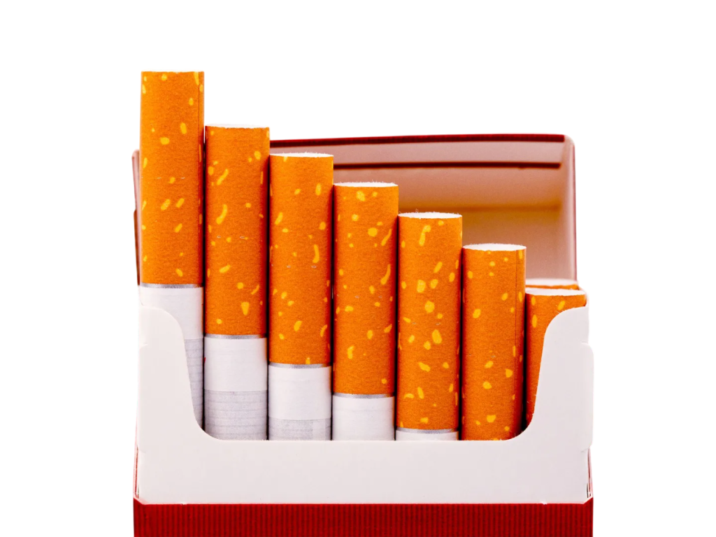 buy-cigarettes-online-canada - Smokeway Open pack of native cigarettes, closeup shot