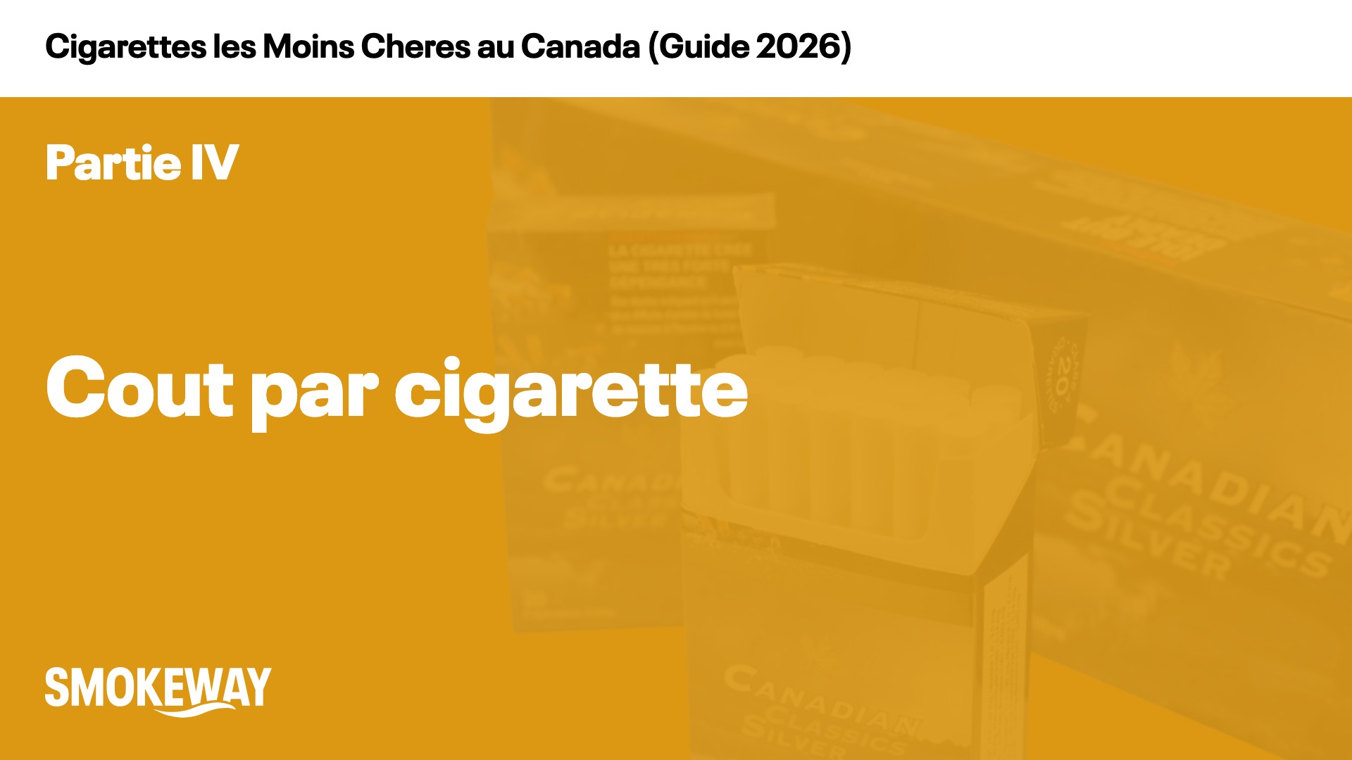 Cout par cigarette