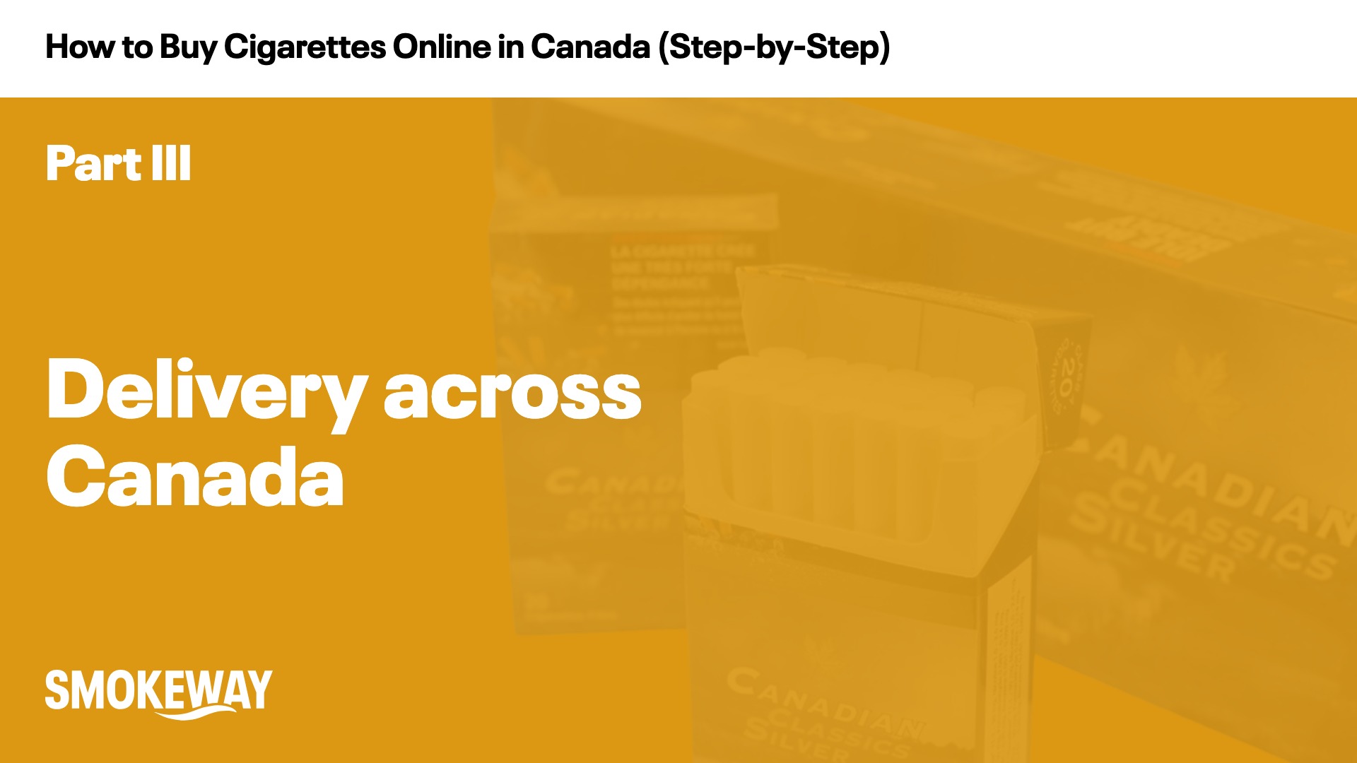 Delivery across Canada