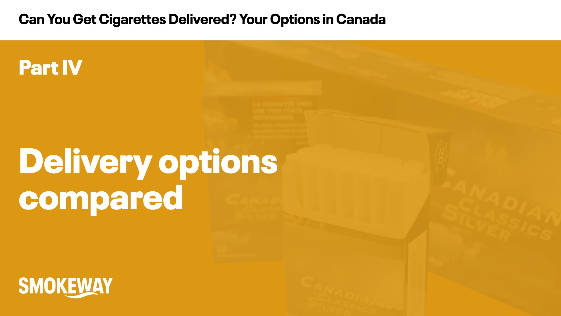 Delivery options compared