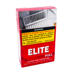 Pack of Elite Full cigarettes, white background