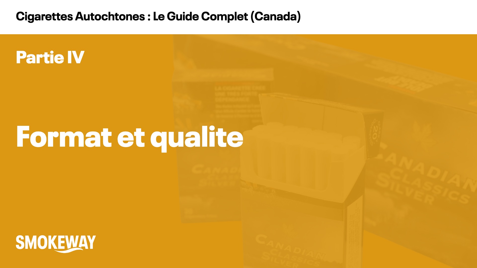 Format et qualite