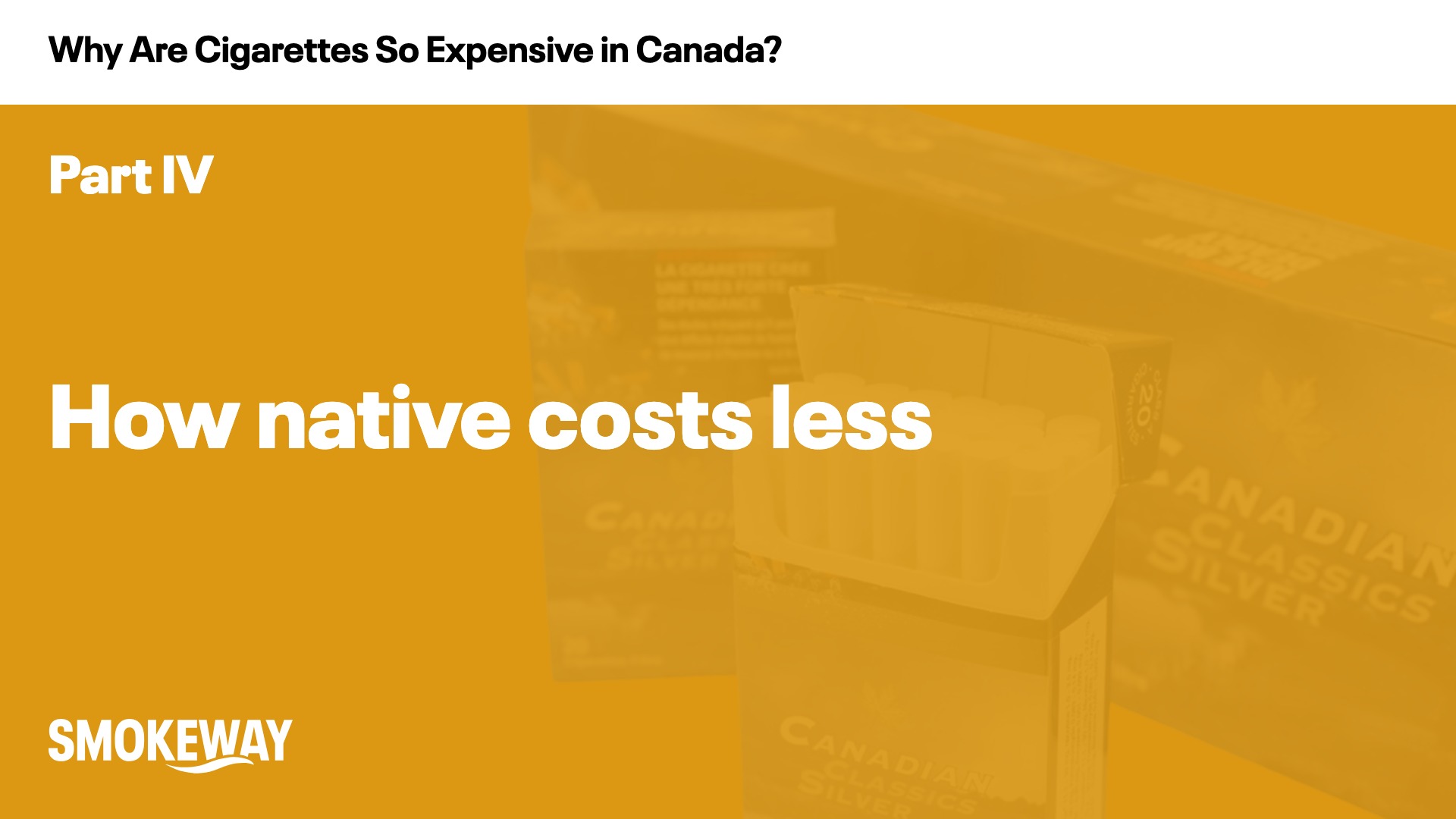 How native costs less