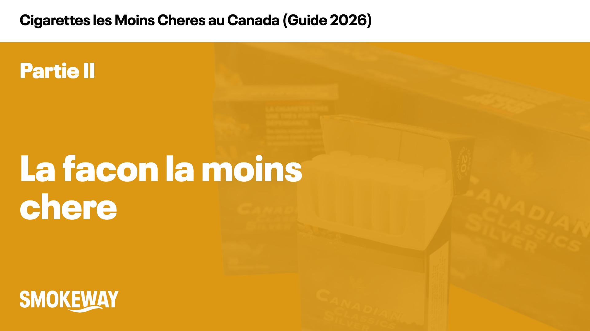 La facon la moins chere