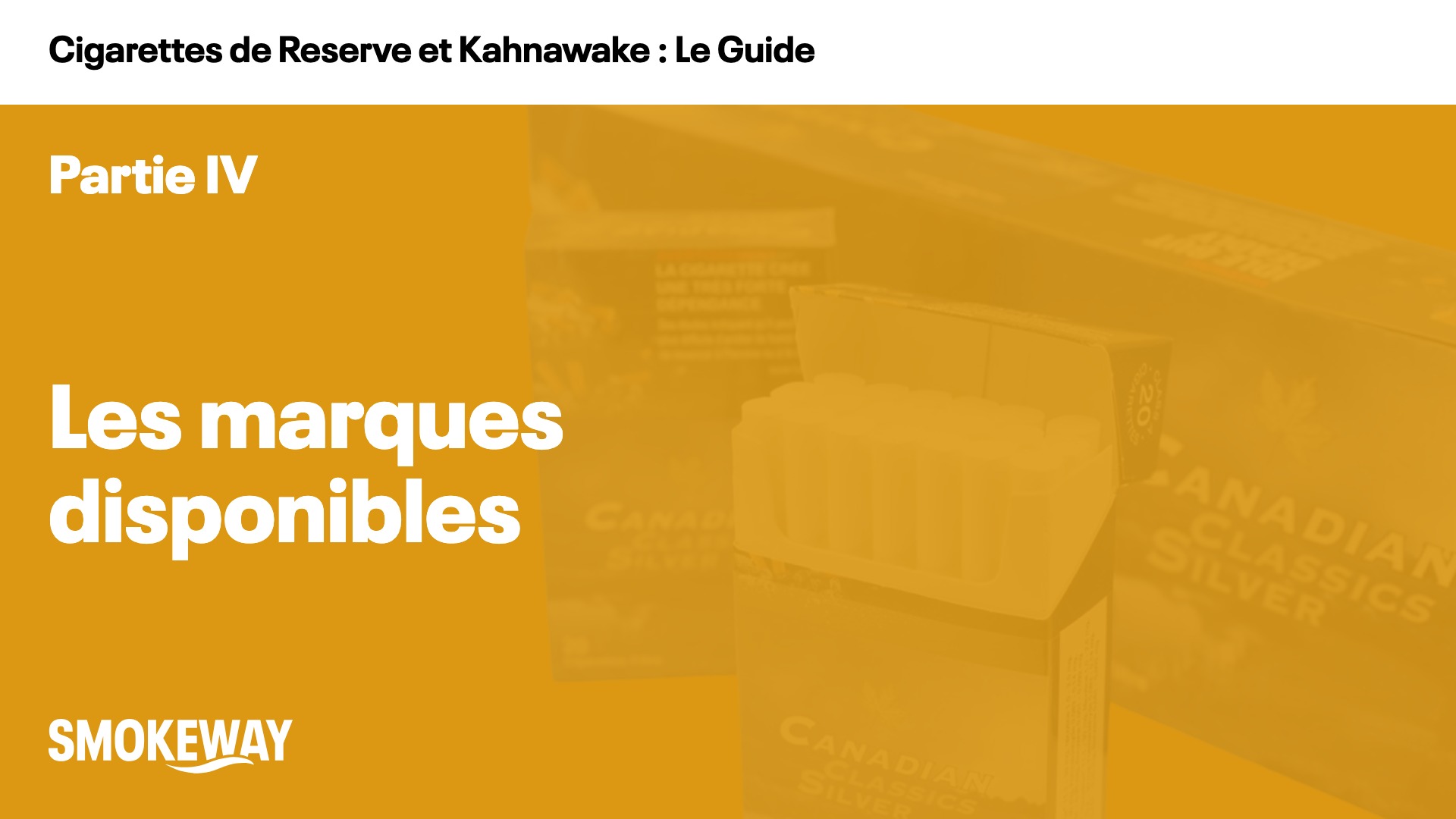 Les marques disponibles