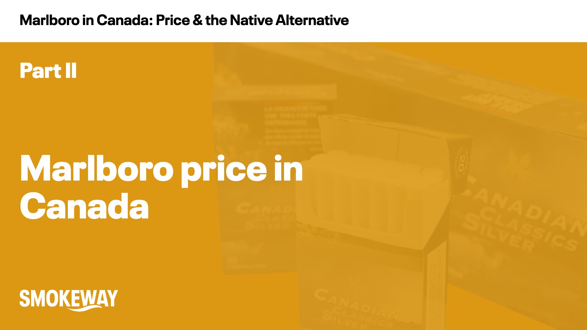 Marlboro price in Canada