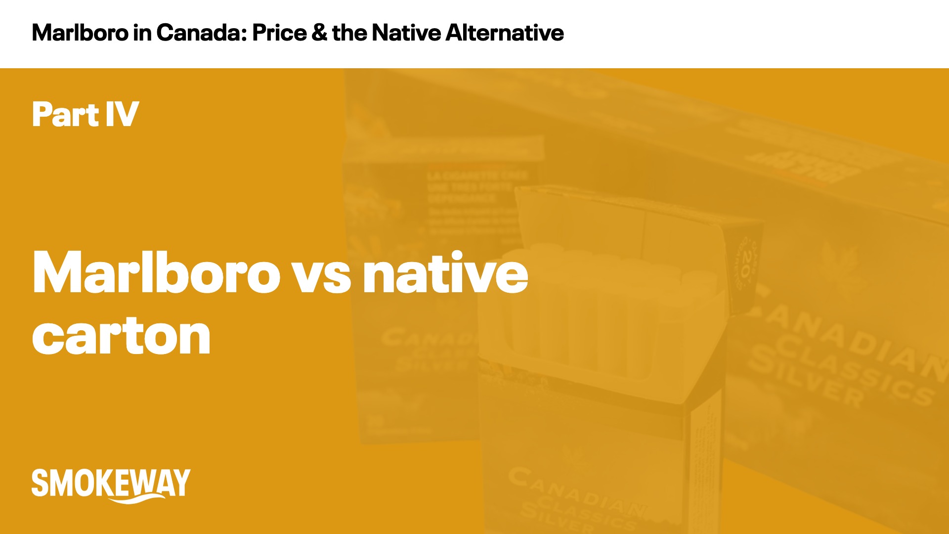 Marlboro vs native carton