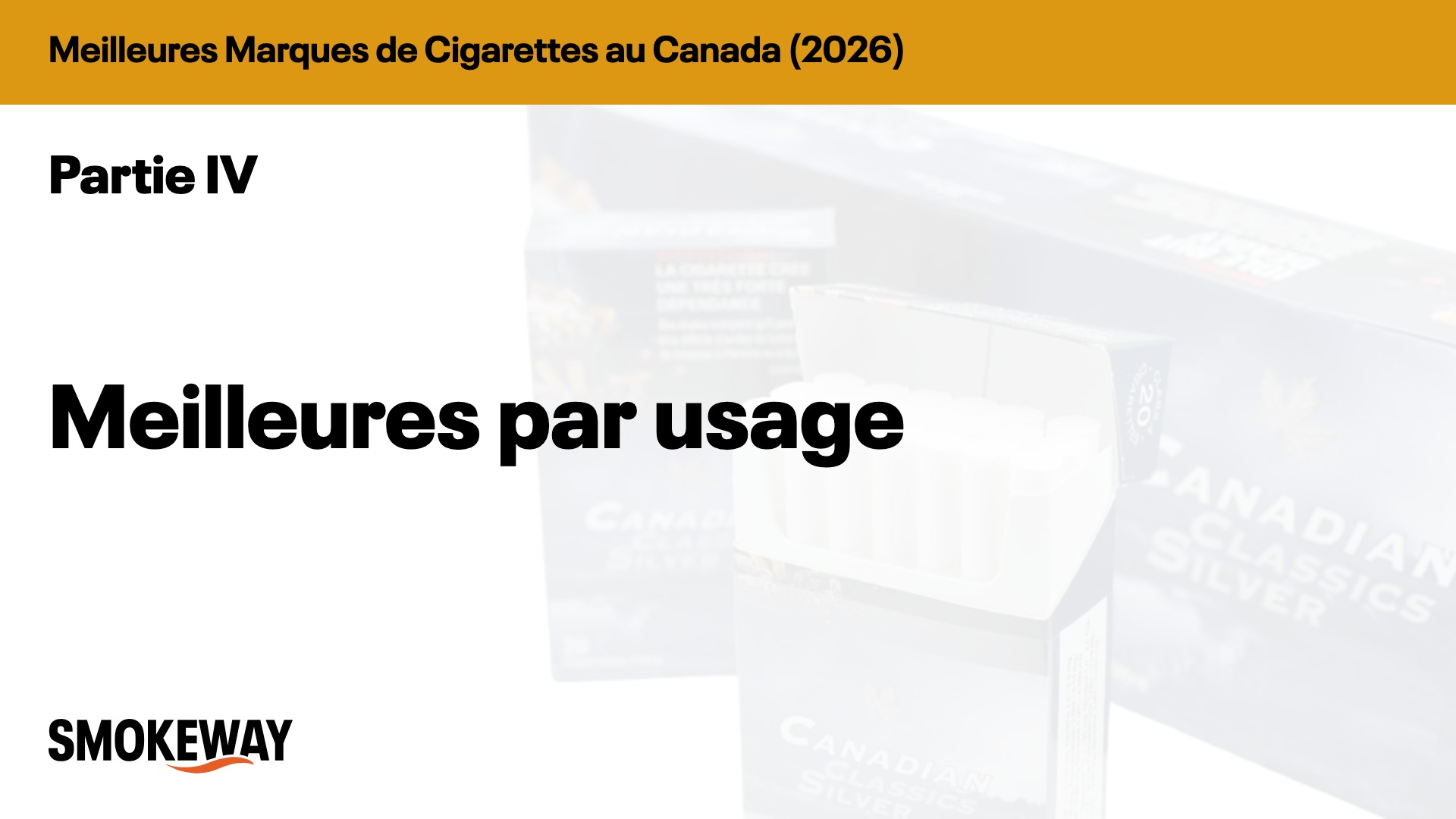 Meilleures par usage