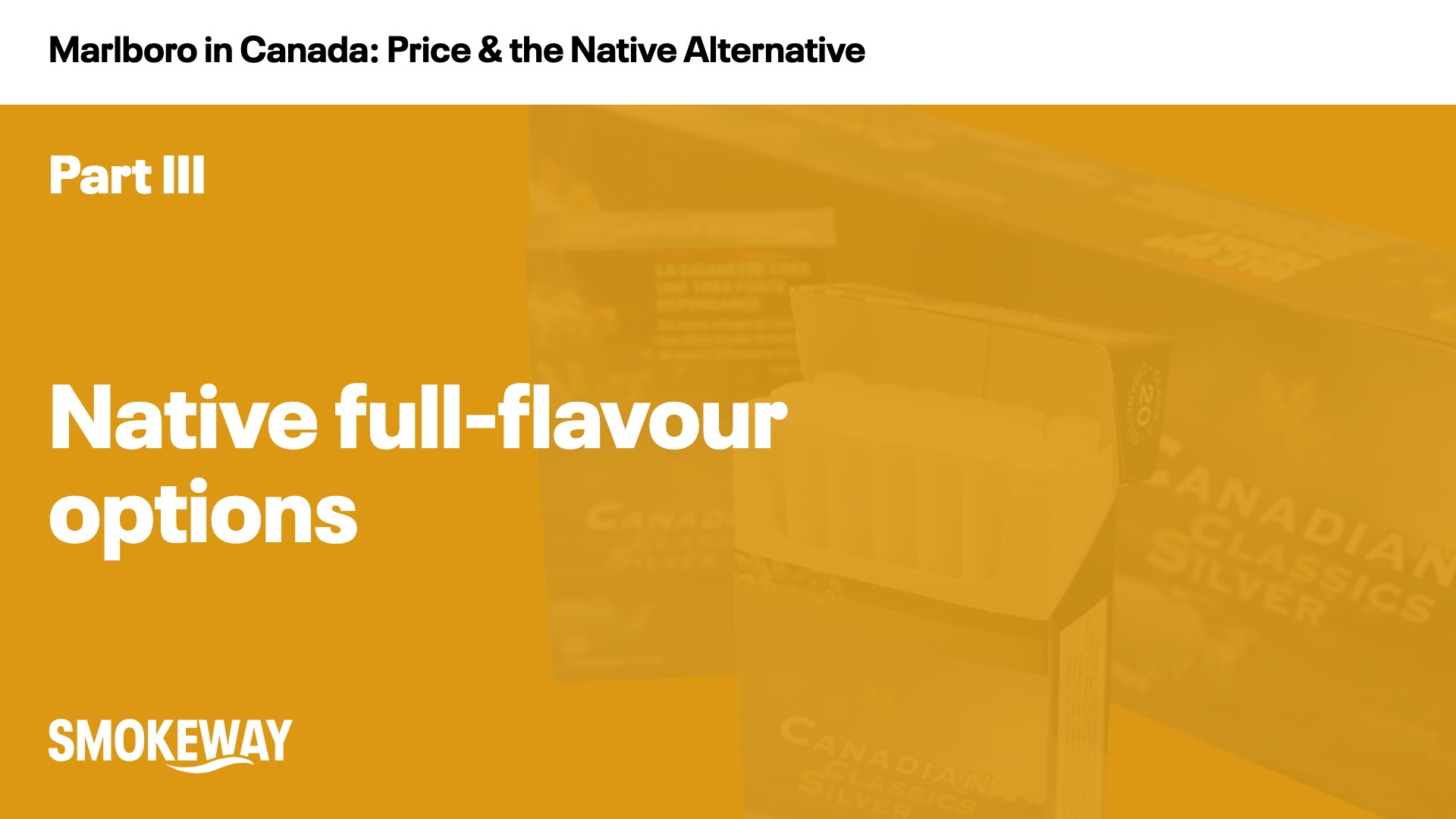 Native full-flavour options