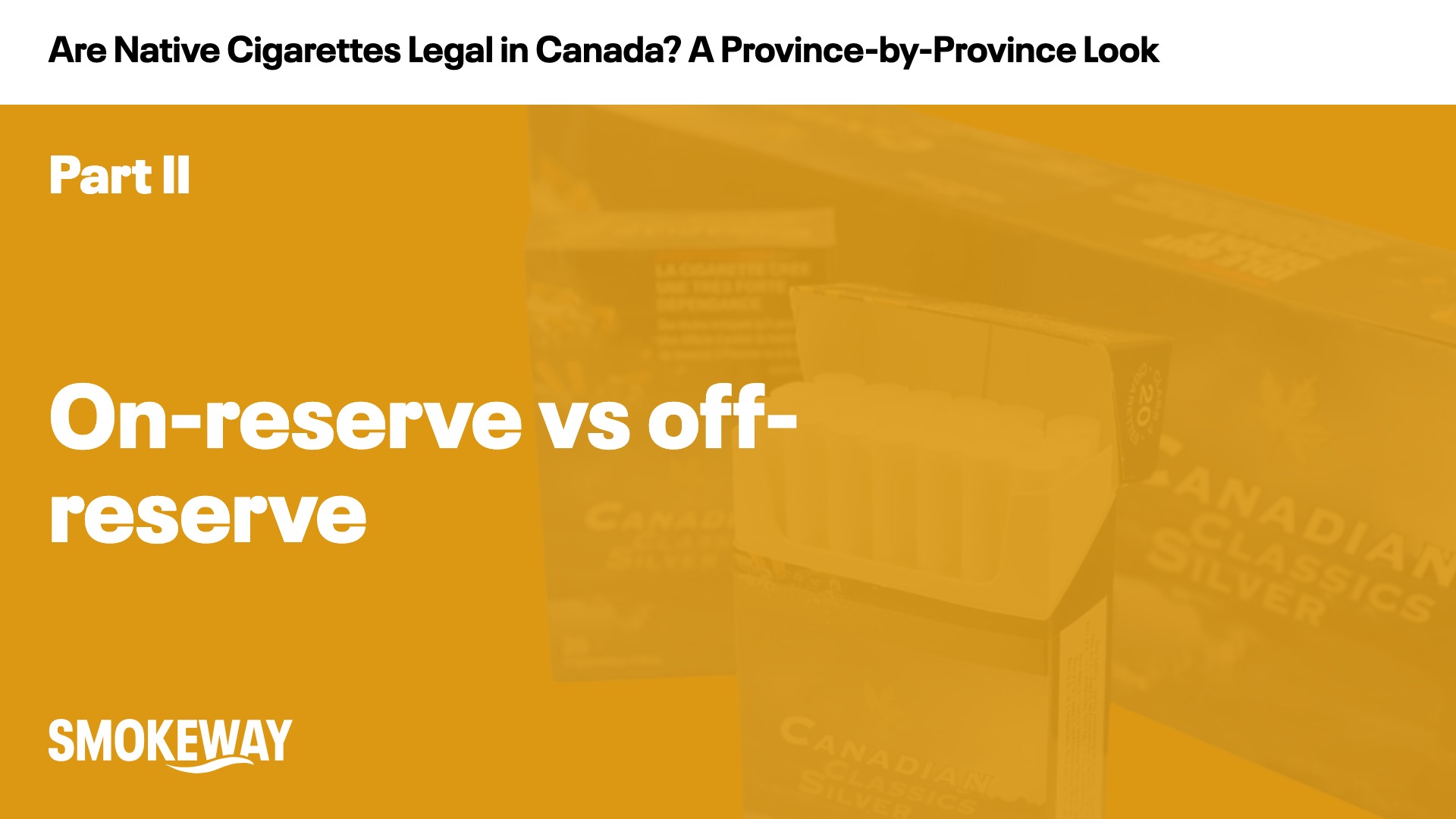 On-reserve vs off-reserve