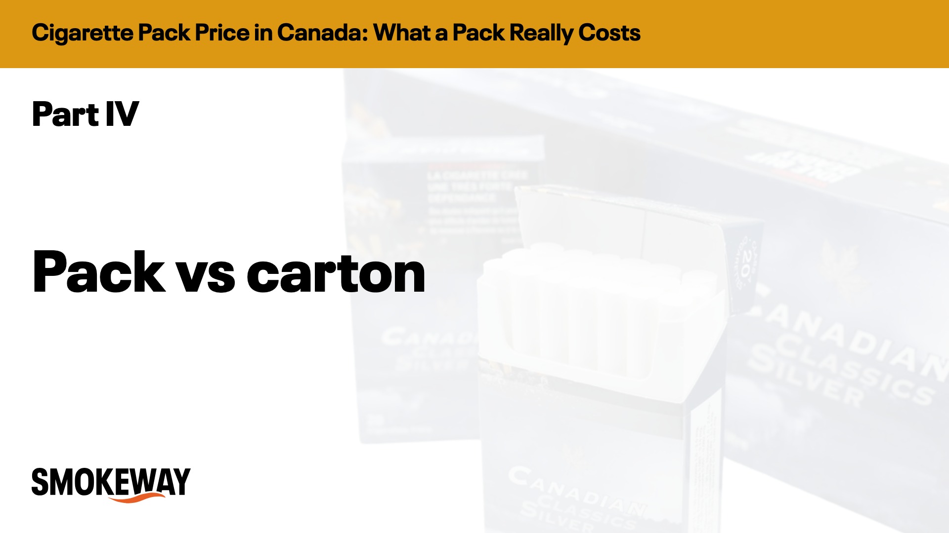 Pack vs carton