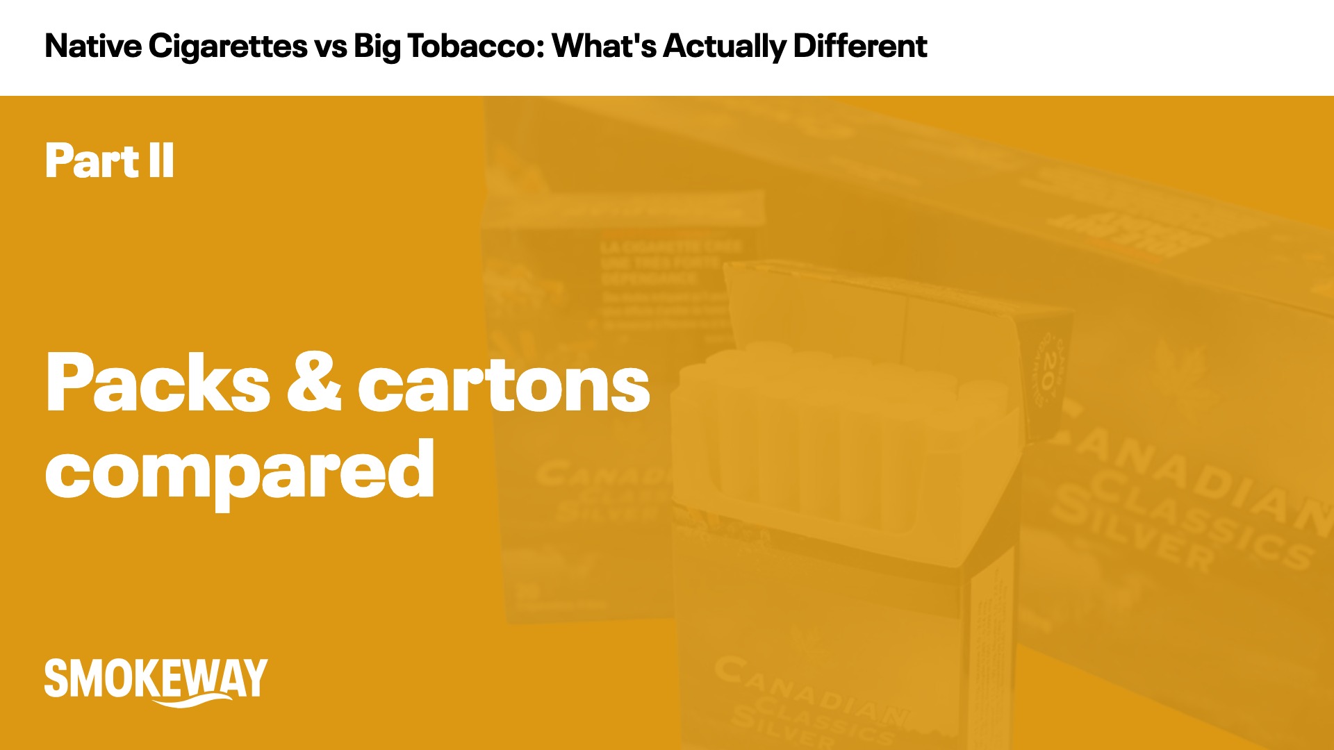 Packs & cartons compared