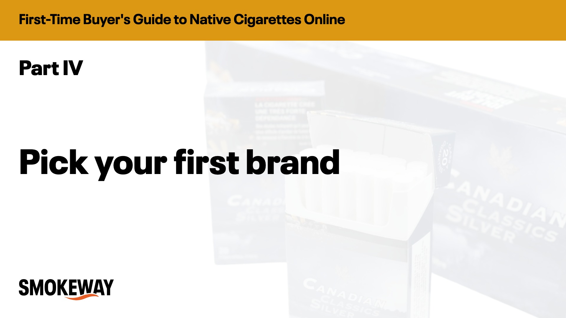 Pick your first brand