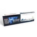 Full carton with 10 packs of Playfare's Lights cigarettes, white background