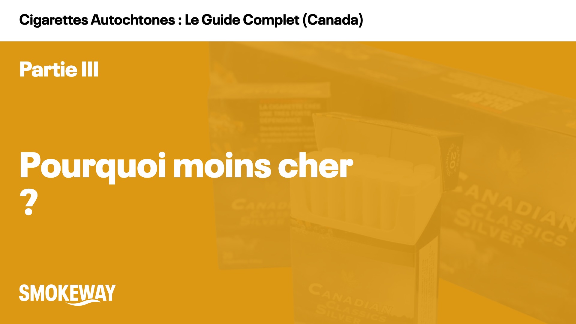 Pourquoi moins cher ?