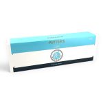 Full carton with 10 packs of Putter's Lights cigarettes, white background