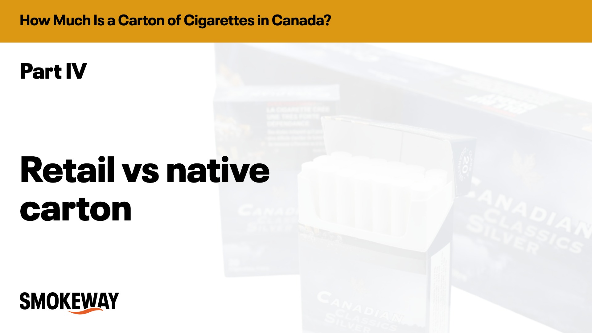 Retail vs native carton