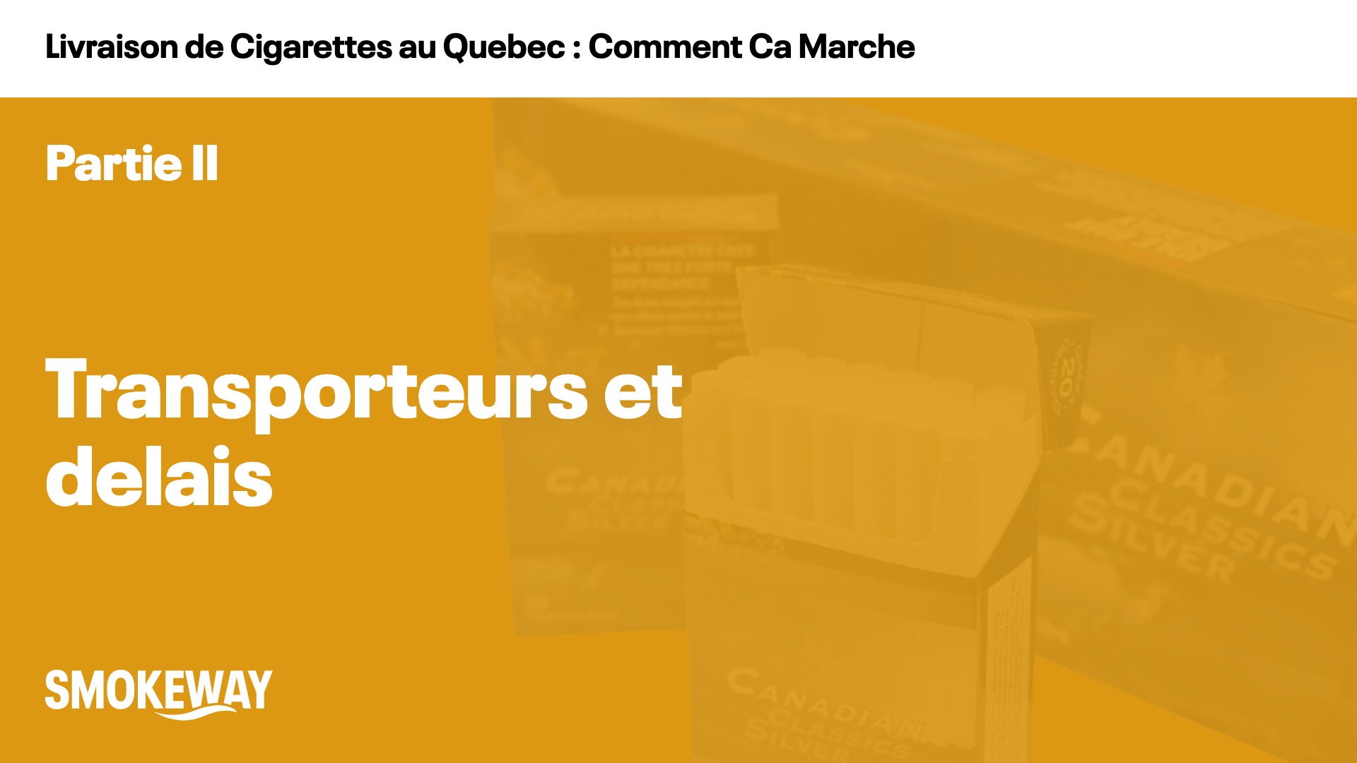 Transporteurs et delais