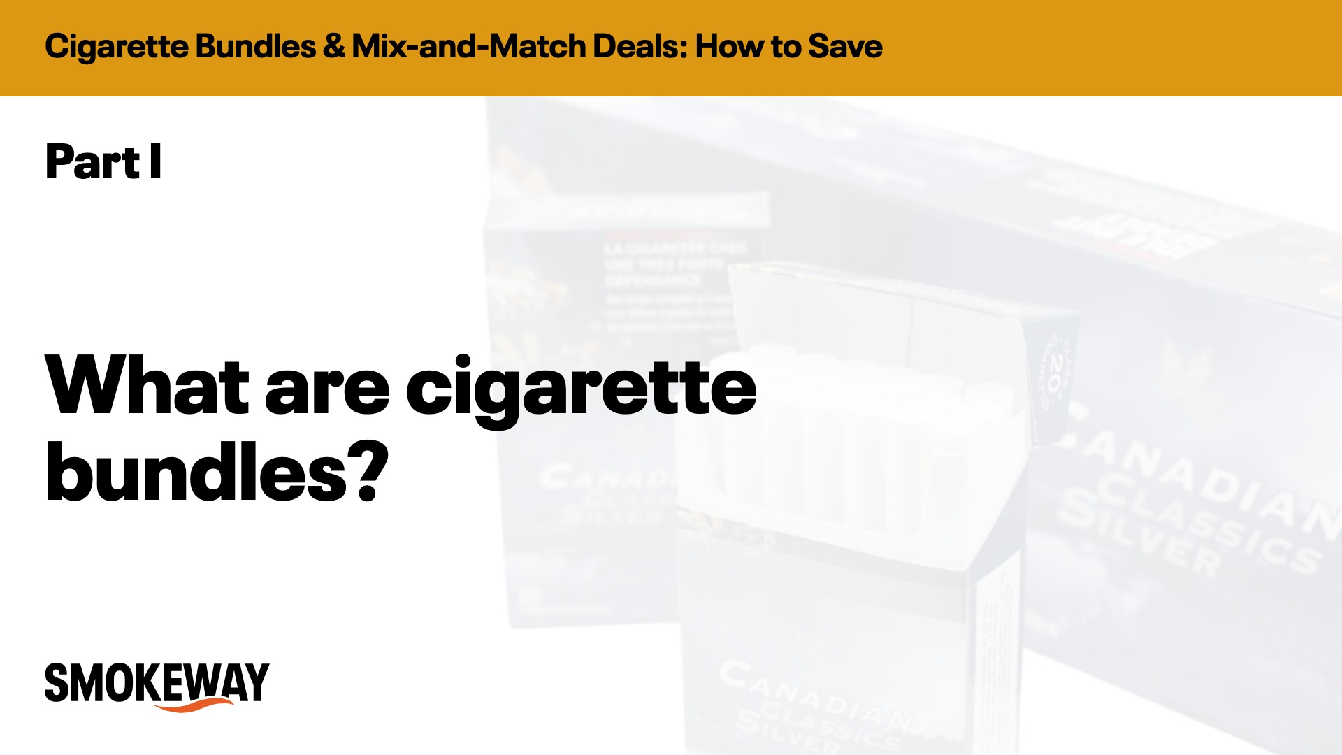 What are cigarette bundles?