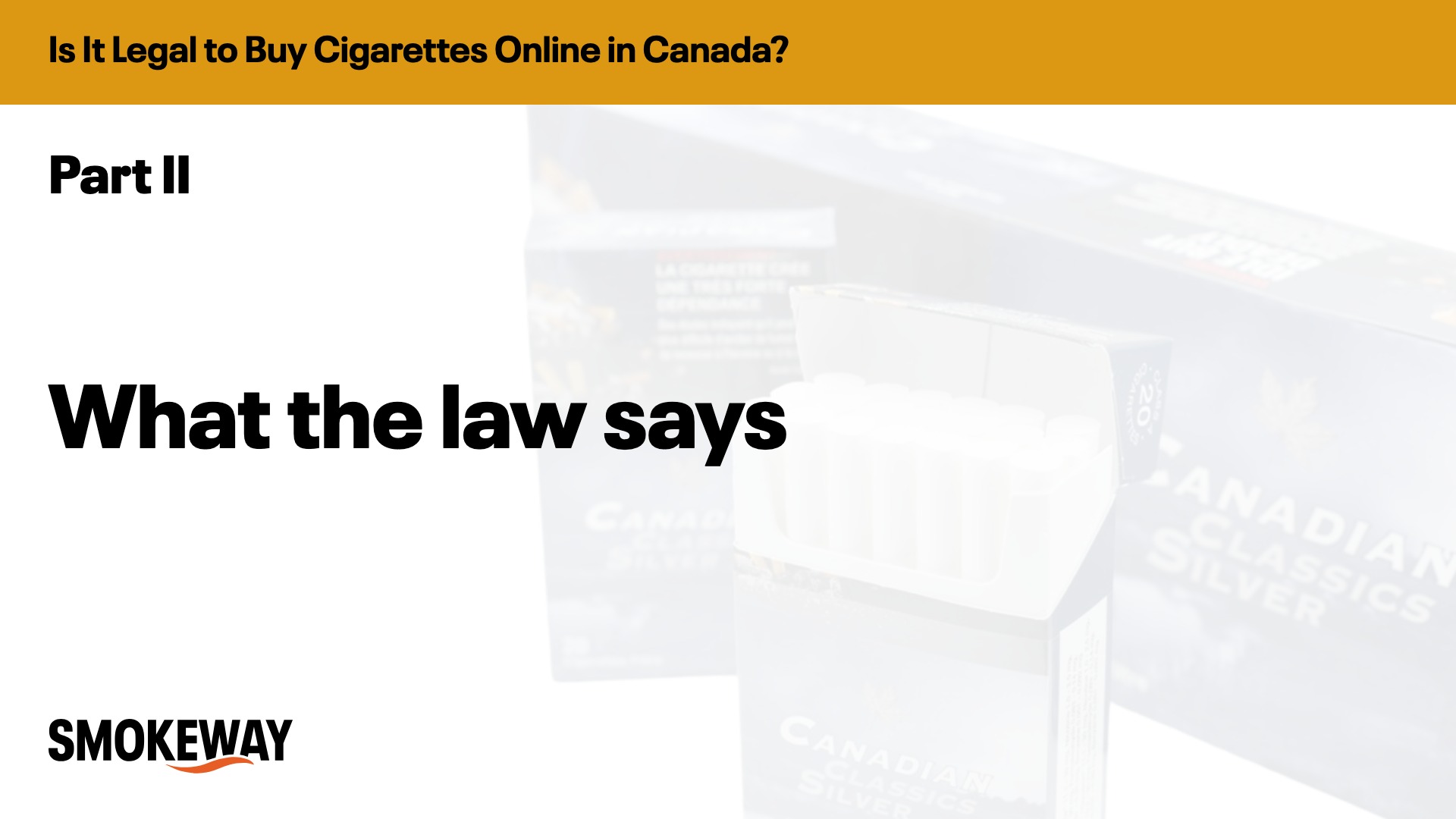 What the law says