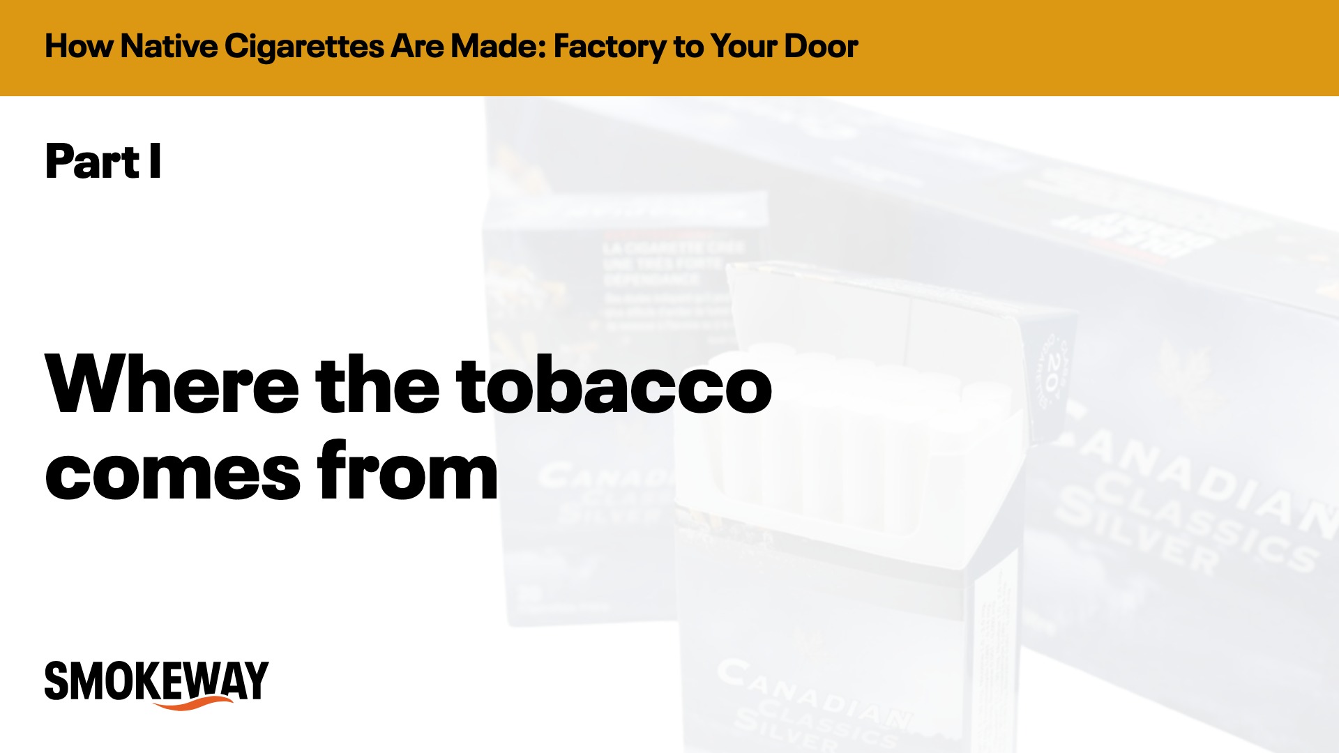 Where the tobacco comes from