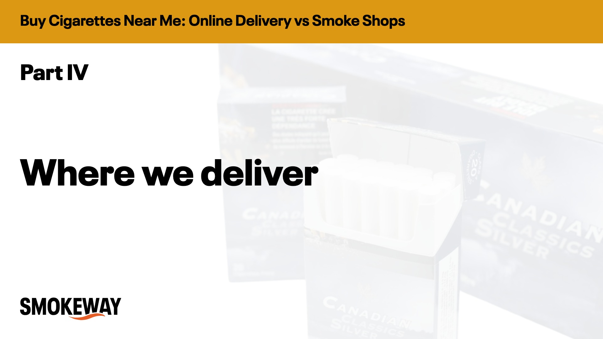Where we deliver