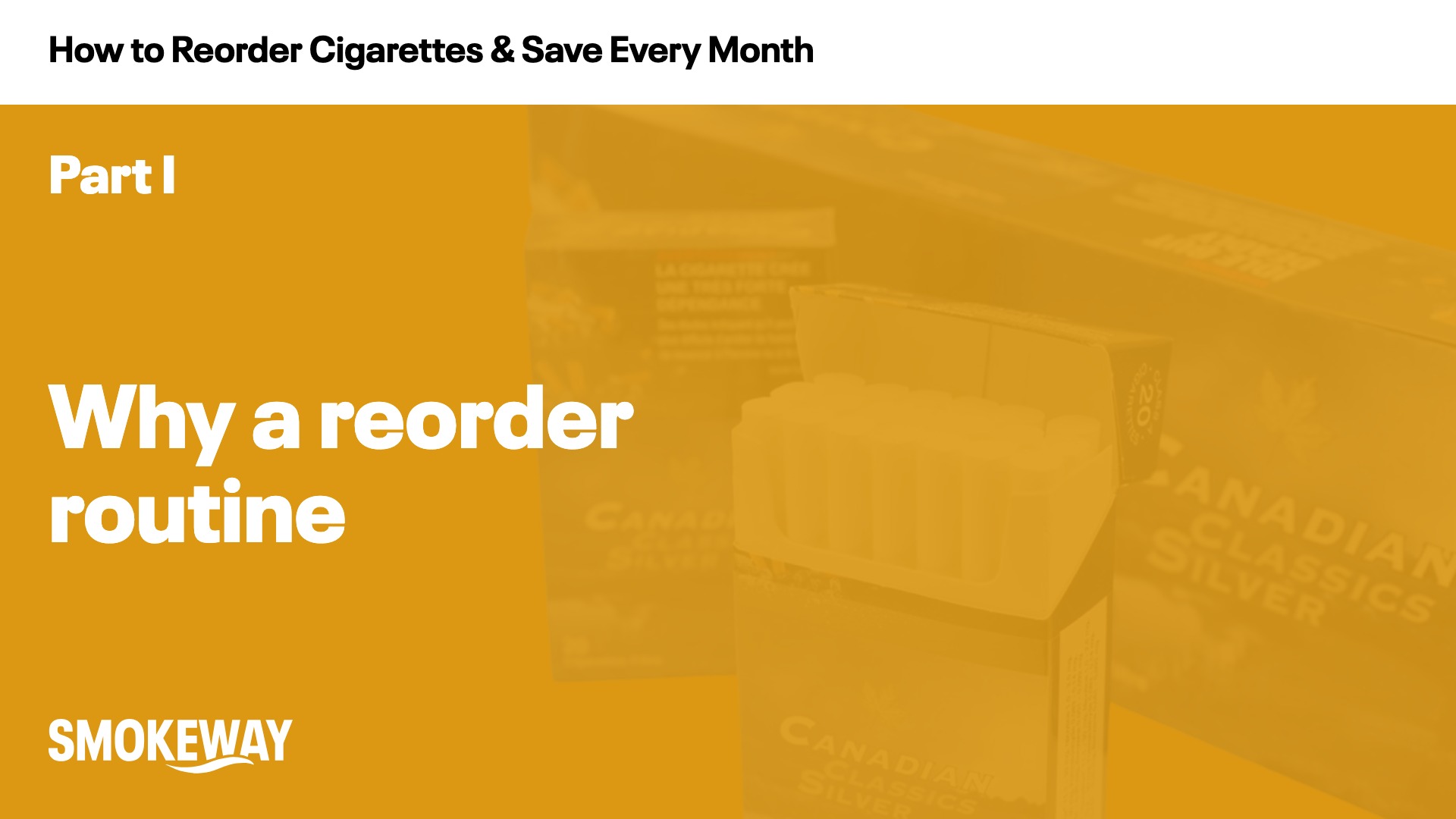 Why a reorder routine