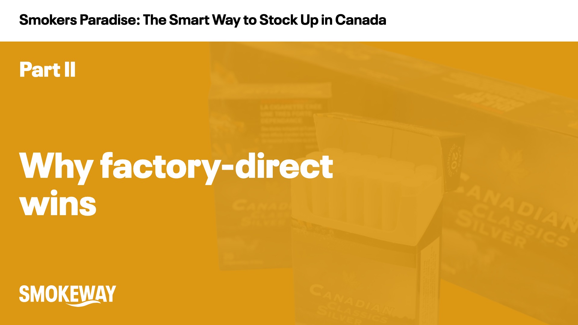 Why factory-direct wins