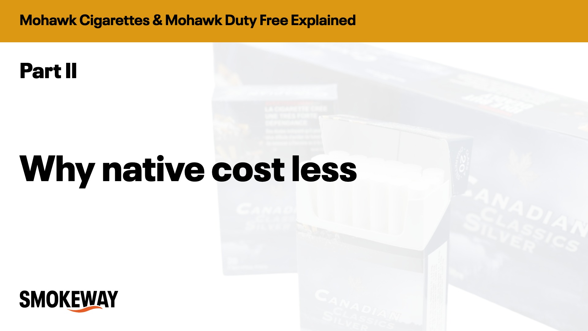 Why native cost less